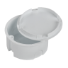 Коробка распаячная IEK КМ41004 d80x40мм для твердых стен (с крышкой) - UKT01-080-040-000